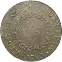 1783 Constellatio Nova Copper, Crosby 2-B, Breen 1107, R-2. PCGS VF-35.