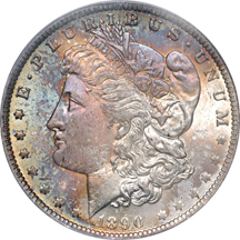 1890 and 1890-O. PCGS MS-64.