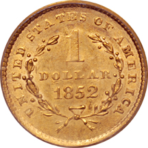 1852 PCGS MS-60.