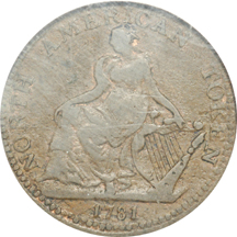 1781 North American Token PCGS VF-30.