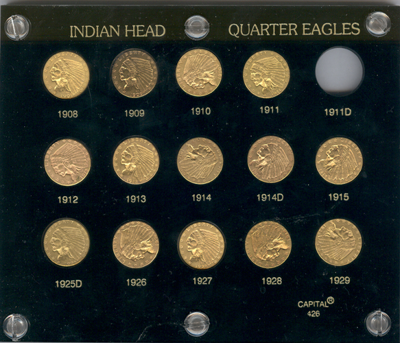 Set of Indian Head Quarter Eagles.