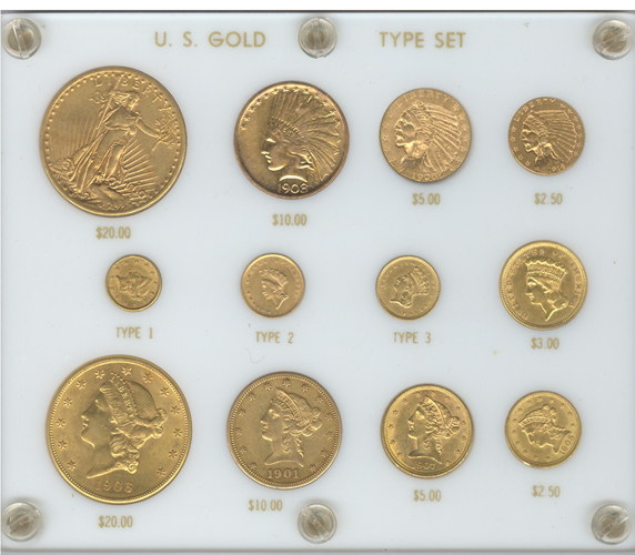 U.S. Gold Type Set.