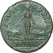 Sestertius of Roman Emperor Gordian III.