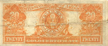 1922 $20.00 Star.  F.