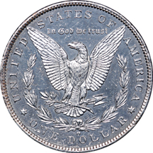 1885-O MS-62 PL and 1876 Seated Dime MS-62.