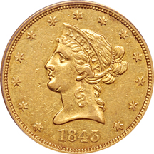 1843-O PCGS XF-45.