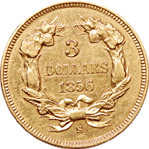 1856-S Small Mintmark AU-55.