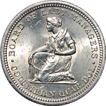 1893 Isabella Quarter. MS-60 Details, Altered Surfaces.