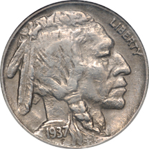 1937-D 3 Legged. NGC XF-45.