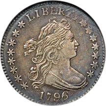 1796 ANACS XF-45 Details, Altered Surfaces.