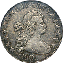 1801 O-101 PCGS XF-45.