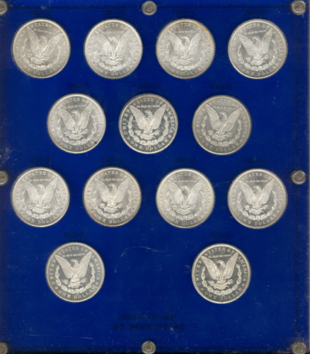 Carson City Morgan Silver Dollar Set.