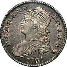 1831 O-101 NGC AU-53.