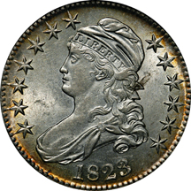 1823 O-105 NGC AU-58.