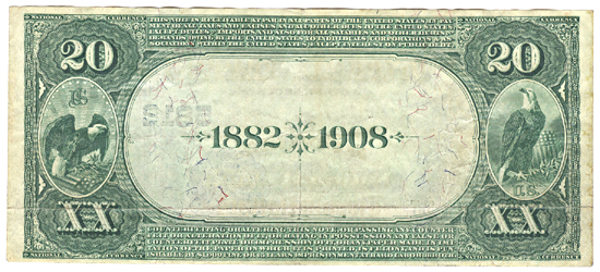 1882 $20.00. Danville, IL Charter# 5812 Date Back. XF.