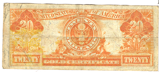 1922 $20.00 Star.  F.