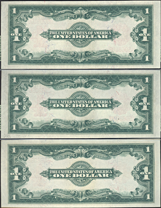 Three Sequential 1923 $1.00.  PCGS