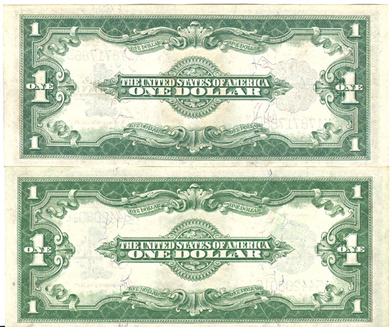 Two 1923 $1.00.  CHCU.