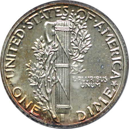 1940 Mercury dime, PCGS PR-66