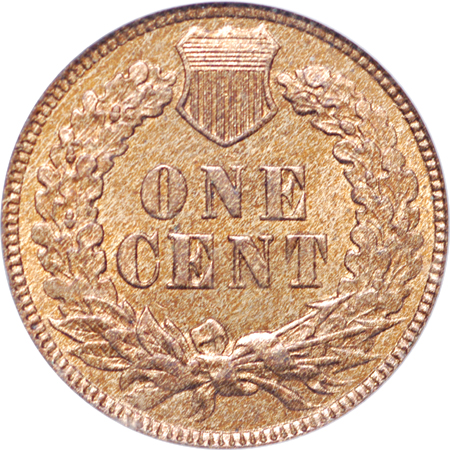 1872 Indian Head cent, PCGS MS-64 RB