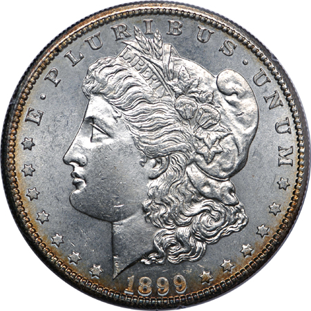 1899 Morgan dollar, PCGS MS-63 PL