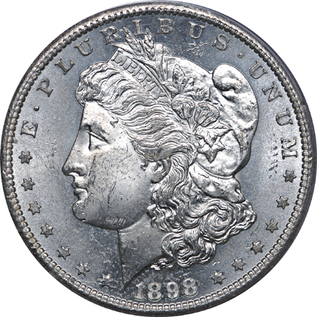 1898-S Morgan dollar, PCGS MS-63 PL