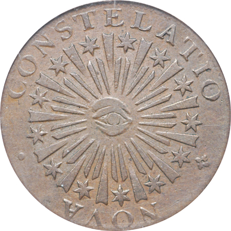 1783 Nova Constellatio cent, Blunt Rays, PCGS XF-45