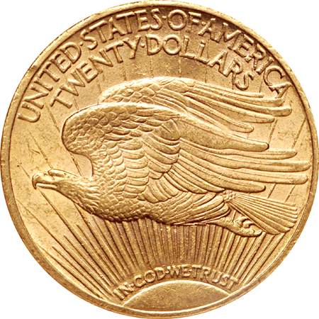 1911 Saint-Gaudens double-eagle, NGC MS-62