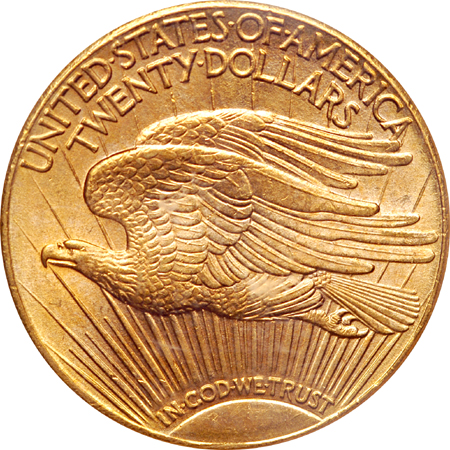 1911-D Saint-Gaudens double-eagle, PCGS MS-64