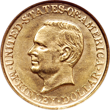 1917 McKinley commemorative gold dollar, NGC MS-63