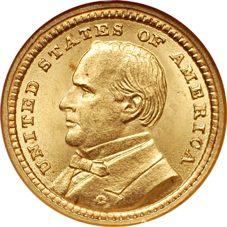 1903 McKinley commemorative gold dollar, NGC MS-64