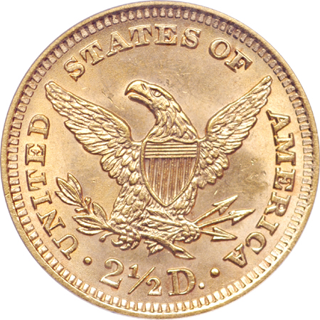 1905 Coronet quarter-eagle, PCGS MS-64