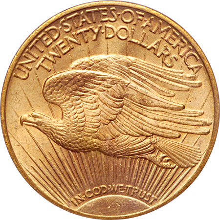 1914-S Saint-Gaudens double-eagle, PCGS MS-65