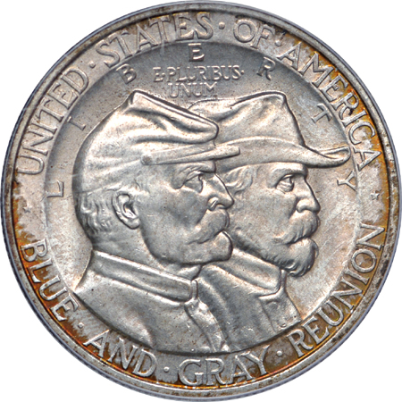 1936 Gettysburg commemorative half-dollar, PCGS MS-65