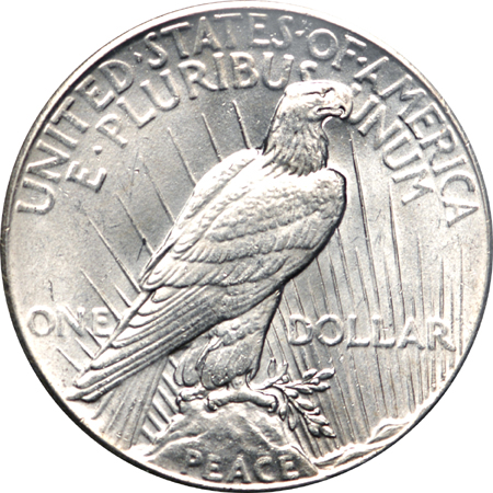 1928 Peace dollar, PCGS MS-61