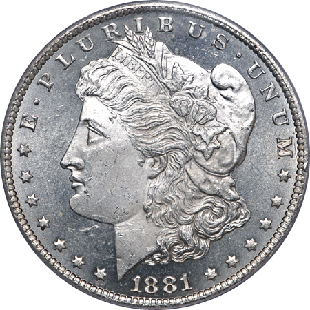 1881-CC Morgan dollar, PCGS MS-64 PL