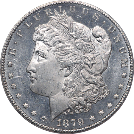 1879-CC 'normal CC' Morgan dollar, PCGS MS-64