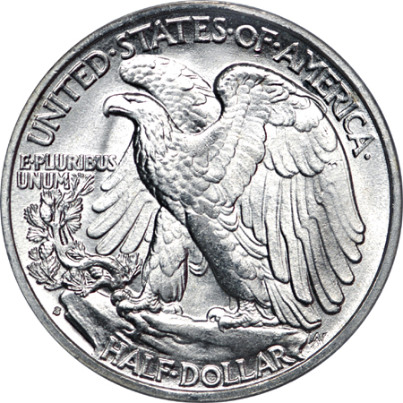 1941-S Walking Liberty half-dollar, PCGS MS-66