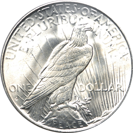 1935-S Peace dollar, PCGS MS-64