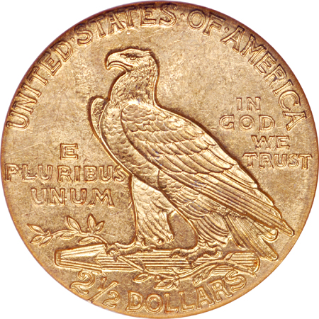 1913 Indian quarter-eagle, NGC MS-63