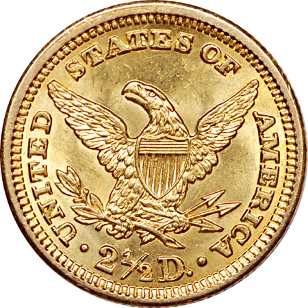 1907 Coronet quarter-eagle Unc.