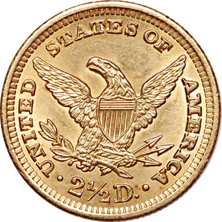 1905 Coronet quarter-eagle Unc.