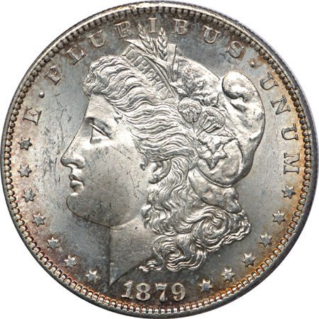 1879-S and four additional PCGS certified Morgan dollars MS-63