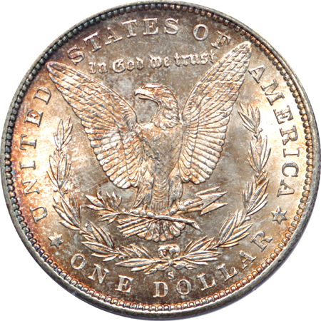 1879-S and four additional PCGS certified Morgan dollars MS-63