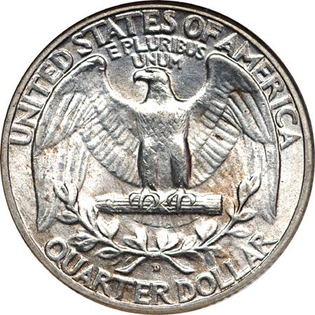 1932-D Washington quarter, NGC MS-61