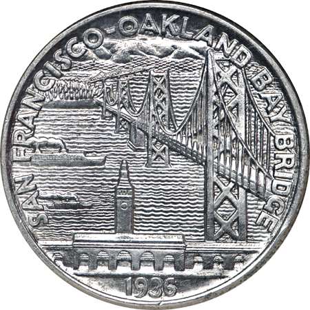 1936-S Bay Bridge MS-66 and 1946 Iowa MS-67 commemorative halves, NGC certified