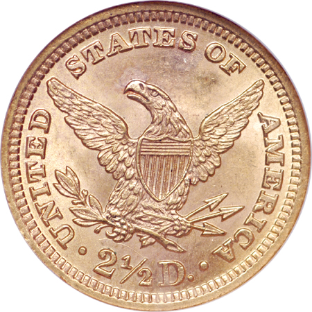 1897 Coronet quarter-eagle, NGC MS-63