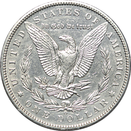 1895-O Morgan dollar AU-55