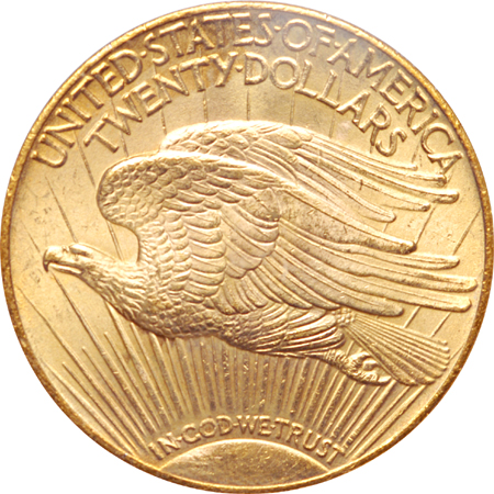 1927 pair of certified Saint-Gaudens double-eagles, PCGS MS-65