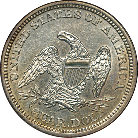 1862 NGC AU-55 and 1891-S AU-58 certified Seated Liberty quarters